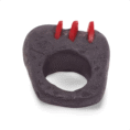 Anel Vulcano Preto e Vermelho